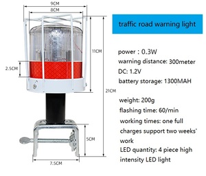Feux de circulation solaires portables pour la sécurité routière, vente en gros d'usine - Product Image 3