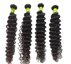 Paquets de cheveux humains vietnamiens bruts non transformés Vendeurs Cuticule alignée Extension de cheveux vierges Kinky Deep Curly Loose Wavy Body Wav