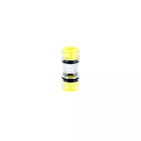 Connecteur droit de tube d'enterrement direct en plastique jaune, raccord de prise de sous-conduit vierge de fibre optique de multi-taille personnalisée