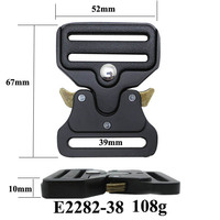 Sangle personnalisée de 38mm Sangle de meilleure qualité en vrac réglable en métal à dégagement latéral rapide tactique extérieure boucle de ceinture