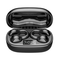 Écouteurs sans fil OWS Bluetooth 5.3 à clip d'oreille avec suppression du bruit pour appels clairs, étanches IPX4, son HiFi