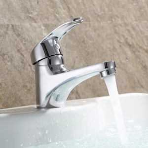 Robinet mélangeur de cuisine moderne à col de cygne en <span class=keywords><strong>laiton</strong></span>, monotrou, à poser sur comptoir, avec cartouche céramique, pour salle de bain - Product Image 2