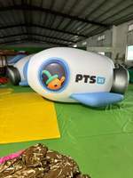 Ballon gonflable en PVC personnalisé BOYI, grande fusée gonflable pour la publicité et les expositions de festivals