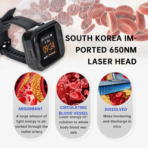 Orologio Smart per la Salute con Terapia Laser per Abbassare Naturalmente la Pressione Sanguigna e Funzionalità per il Cancro - Product Image 4