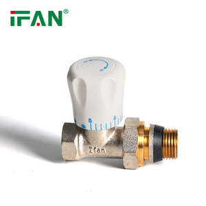 Robinet d'angle en laiton IFAN pour <span class=keywords><strong>radiateur</strong></span>, contrôleur de chauffage manuel, filetage en laiton - Product Image 2