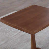 Table basse en bois massif nordique avec structure en bois, design simple et moderne, meubles de salon pour petit appartement