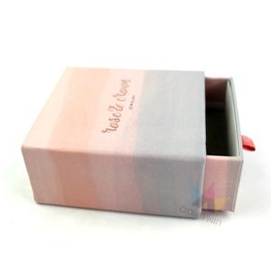 Boîte d'emballage de luxe personnalisée avec logo, en carton, à tiroir coulissant, pour coffret cadeau beauté, maquillage, soins de la peau, en matériaux recyclés, avec gaufrage - Product Image 1