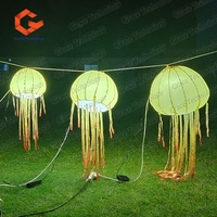 Nouvelle conception, éclairage LED coloré, méduse gonflable lumineuse, méduse gonflable suspendue, ballon méduse gonflable
