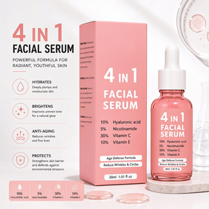 Nouveau sérum facial 4 en 1, 30% de vitamine C, 5% de niacinamide, 10% de vitamine E, soin hydratant pour la peau, sérum pour le visage - Product Image 5