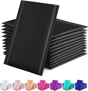 Sobres de Burbuja Negros de 4x8 Pulgadas, Paquete de 50 Sobres Acolchados para Envío de 4x7 Pulgadas, Bolsas de Envío Impermeables y Acolchadas - Product Image 1