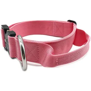 1.5inch Heavy Duty Training Tactical Dog Collar With Handle