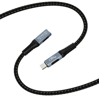 Câble d'extension USB C mâle vers USB C femelle, taux de transmission de données haute vitesse 80 Gbps, type C