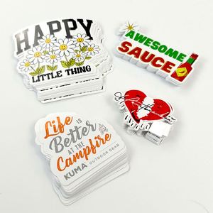 Autocollants en vinyle découpés sur mesure, toutes formes, impression mate ou brillante, plusieurs designs, mignons, imperméables, pour dessins animés - Product Image 2