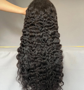 En gros Demi-perruque pour femmes noires, en cheveux vierges, avec coupe en V et en <span class=keywords><strong>U</strong></span>, sans dentelle, style Afro Jerry Curly, sans colle, à clips - Product Image 1