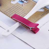 Vente en gros de 5cm de pince crocodile entièrement couverte Accessoires de cheveux coréens faits à la main en 25 couleurs