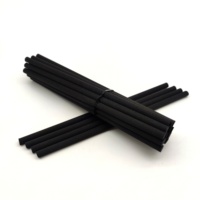 Bâtonnets diffuseurs en fibre synthétique noire de 4 mm, 4,5 mm, 5 mm, 6 mm, 7 mm, 8 mm, 9 mm, 10 mm d'épaisseur pour diffuseur d'arômes