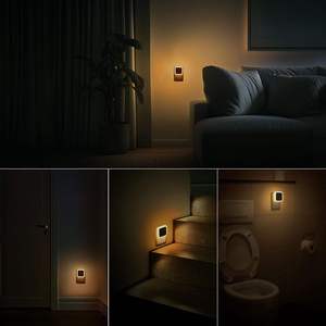 Luz Nocturna con Sensor de Oscuridad Automático, Enchufable, 0.5W, ABS, para Cuarto de Bebé, Dormitorio, Baño y Guardería - Product Image 5