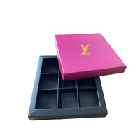 Boîte d'emballage personnalisée pour truffes en papier, boîte cadeau de luxe pour bonbons, boîte à chocolat