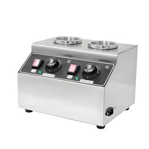 Scaldavivande in Acciaio Inox per 2 Bottiglie, Antiaderente e Facile da Pulire, per Hotel e Ristoranti, Ideale per Cioccolata - Product Image 2