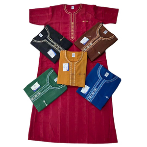 Ccy批发定制阿拉伯朱巴刺绣男士Thobe Al Haramain睡眠丝绸Thobe短袖摩洛哥Thobe - Product Image 5