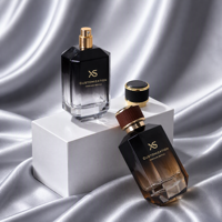 Flacon de parfum de luxe vintage en verre dégradé marron 100ml/50ml avec pompe et capuchon doré, logo personnalisé, commande en gros, emballage cosmétique
