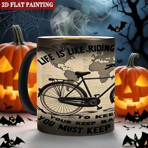 Magic Mug Frosted Black 11oz <b>Ceramic</b> Heat Activated Color Changing <b>Cup</b> - Product Image 6