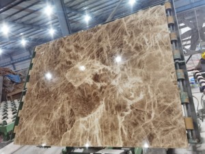 UnionStone Brown Candy Onyx Natural Translucent Backlit Polished Waterproof Eco-Friendly Durable Big Slab Tile Indoor Hotel - Product Image 4