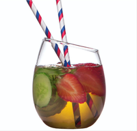 Verre à vin durable, fond épaissi, bord doré, design sans pied à ouverture oblique, style européen, logo personnalisé pour mariages et fêtes