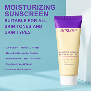 <span class=keywords><strong>Protector</strong></span> <span class=keywords><strong>Solar</strong></span> Facial Mineral SPF30 de Marca Privada, No Grasoso, Ligero, con Óxido de Zinc, Crema de Protección <span class=keywords><strong>Solar</strong></span> Física Suave - Product Image 4