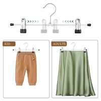 Cintres métalliques pour pantalons avec pinces, antidérapants, robustes, gain de place, pour shorts, cintres métalliques personnalisés