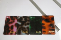 Plaque en acrylique coulé vierge effet écaille de tortue MMA, 93,7 % de transparence, options multicolores disponibles