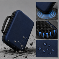 Étui rigide de luxe en EVA avec fermeture éclair pour la protection des instruments et équipements industriels, insert en mousse personnalisé, OEM