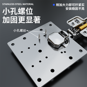 Bavat Cabinet <b>Door</b> Hinge Repair <b>Plate</b> Stainless Steel Reinforcement Fixing <b>Plate</b> With Screws For Furniture <b>Door</b> Repair - Product Image 3