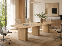 Table de conférence de direction haut de gamme ATWOKA en bois, table de réunion moderne pour bureau d'entreprise, usage professionnel