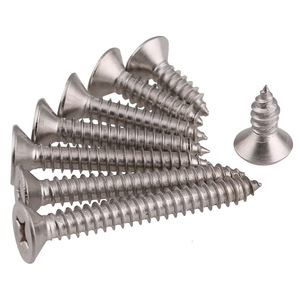 Tornillos Autorroscantes de Acero Inoxidable 304, Cabeza Phillips, Cabeza Avellanada, M3 M4, Tornillo para Madera, Grado A, Uso Industrial - Product Image 1