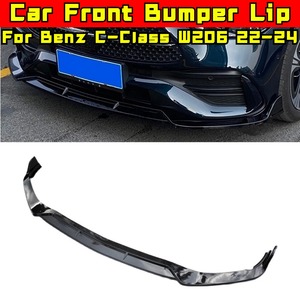 For Mercedes Benz C-Class W206 C200L C260L 2022-2024 <b>Car</b> Front Bumper Lip Splitter <b>Diffuser</b> Body Kit Bumper Guard Protector - Product Image 1
