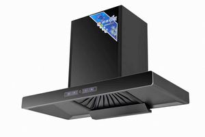 Couvercle de cuisinière en acier inoxydable côté supérieur grande aspiration facile à nettoyer moteur en cuivre nettoyage automatique Machine noire de lampe - Product Image 5