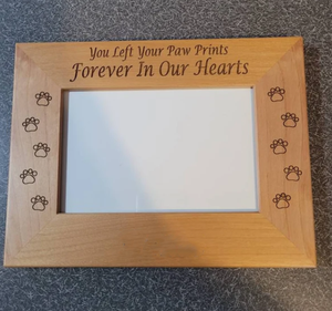 Wooden Memorial Dog Picture Frame Keepsake Pet Photo Frame for Remembrance Present <strong>Sympathy</strong> <strong>Gift</strong> - Product Image 1