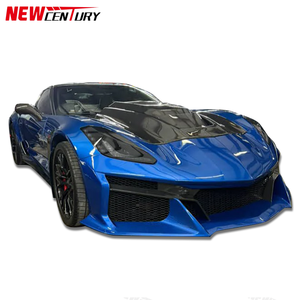 Matériel FRP de haute qualité pour l'avant, adapté à la <span class=keywords><strong>Chevrolet</strong></span> Corvette C7, style C8 ZR1 amélioré pour l'avant - Product Image 6