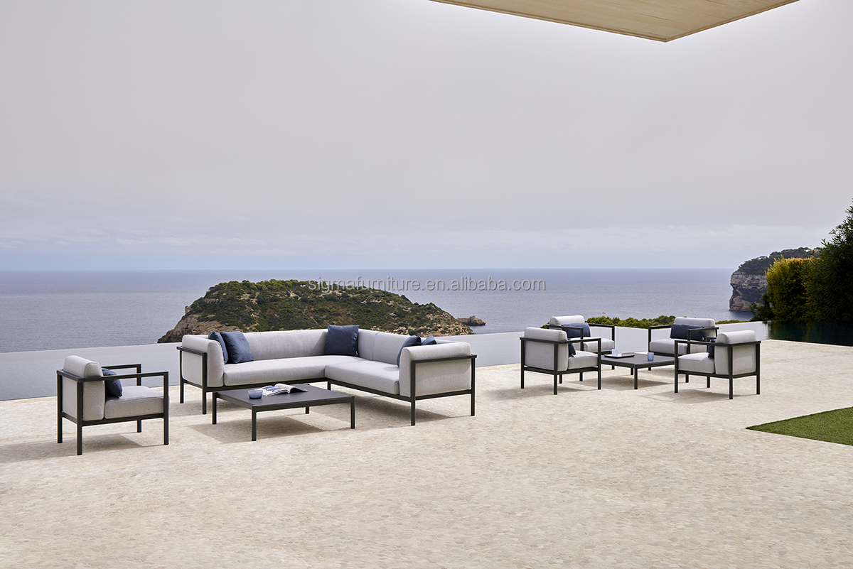 Nordic Style New Arrival Furniture Patio Outdoor Living Room Modular Sectional Sofa Set Garden Sets