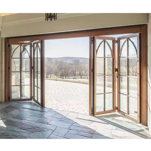 <strong>Best</strong> Seller Insulated Interior French <strong>Doors</strong> Folding Aluminum Accordion <strong>Bifold</strong> Patio Low-e Glass <strong>Doors</strong> for Villas Finished - Product Image 1