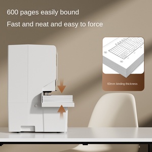 Deli GB777 Alta Qualidade Elétrica Perfuração Escritório Arquivo Encadernação Máquina Automática Financeira Riveting com Hot Melt Característica - Product Image 3