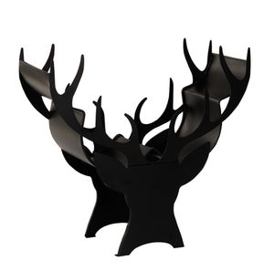 <strong>Novelty</strong> Freestanding Black Antler <strong>Toilet</strong> Paper <strong>Roll</strong> <strong>Holder</strong> for Bathroom House Office Decor - Product Image 2