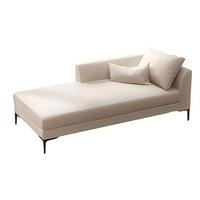Chaise longue avec accoudoir Meubles en tissu bois pour salon ou chambre à coucher pour hôtels ou appartements