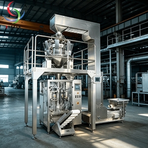 Machines d'emballage verticales multifonctions de remplissage et de scellage de sachets, machines d'emballage plastique à servomoteurs, scellage de machines à crème glacée - Product Image 3