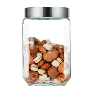 Réservoir de stockage de nourriture de cuisine Offre Spéciale bocal de confiture en verre transparent 500ml pot de thé de fleur de café