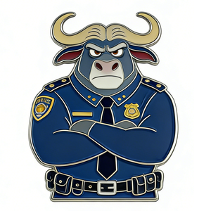 Badge en métal moulé personnalisé en aluminium, motif dessin animé, imprimé UV, emblème animalier pour vêtements, cadeaux et souvenirs - Product Image 3