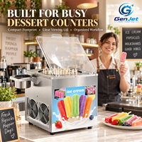 Machine à glaces commerciale 40 positions en acier inoxydable, 1200W, congélateur sur pied pour café et pâtisserie