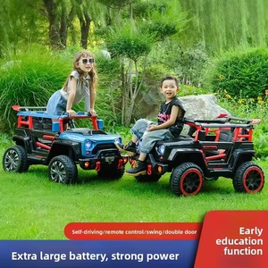 Nouvelle voiture électrique tout-terrain 12V à quatre roues motrices pour garçons et filles avec double siège - Product Image 3