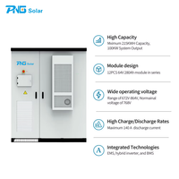 Système de stockage d'énergie solaire commercial PNG 1MW 1MWH 2MW 6MW avec onduleur et générateur, système de batterie 100kW 215kWh